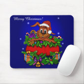 kerstkonijn muismat (Met muis)