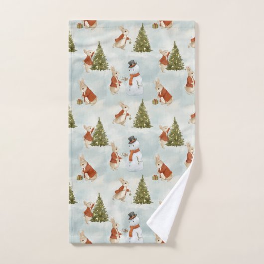 Kerstkonijn Peter  Bad Handdoek (Handdoek)