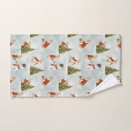 Kerstkonijn Peter  Bad Handdoek (Handdoek)