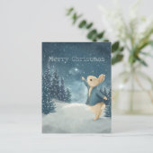 Kerstkonijn Peter  Briefkaart (Staand voorkant)