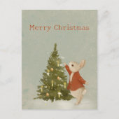 Kerstkonijn Peter  Briefkaart (Voorkant)