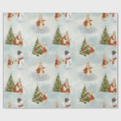 Kerstkonijn Peter  Cadeaupapier (Vlak)