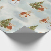 Kerstkonijn Peter  Cadeaupapier (Hoek)