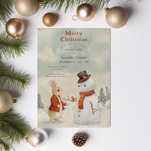 Kerstkonijn Peter Uitnodiging