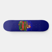 kerstkonijn skateboard (Horizontaal)