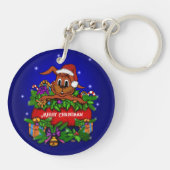 kerstkonijn sleutelhanger (Achterkant)