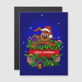 kerstkonijnenmagnetische kaart (Voorkant / Achterkant)