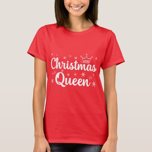kerstkoningin t-shirt (Voorkant)