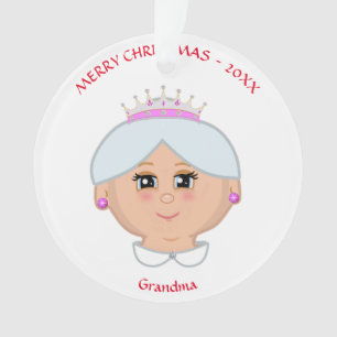 Kerstkoningin voor moeder, tante, oma, leraar ornament