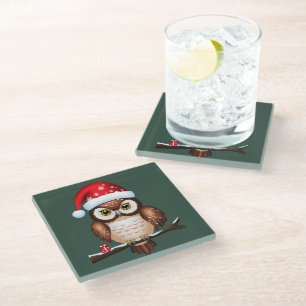 Kerstkool Glazen Onderzetter