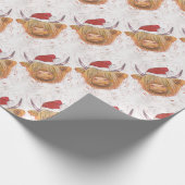 kerstkool met kerstPet Cadeaupapier (Hoek)