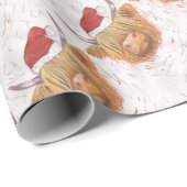 kerstkool met kerstPet Cadeaupapier (Rol Hoek)