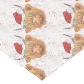 kerstkool met kerstPet Korte Tafelloper (Hoek)