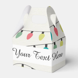 Kerstkoord van het Patroon van Lichten Bedankdoosjes