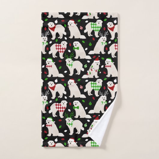 Kerstkoorts Dogs Bath-handdoekset Bad Handdoek (Handdoek)