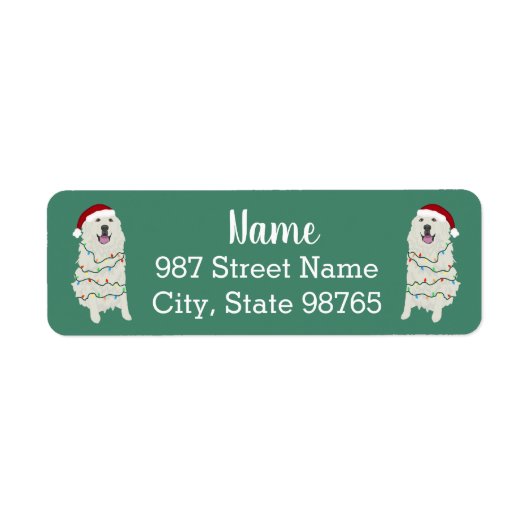 Kerstkoorts Etiket (Voorkant)