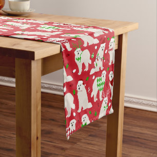Kerstkoorts Honden Korte Tafelloper