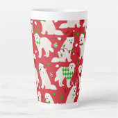 Kerstkoorts Honden Latte Mok (Voorkant)