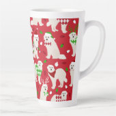 Kerstkoorts Honden Latte Mok (Rechts)