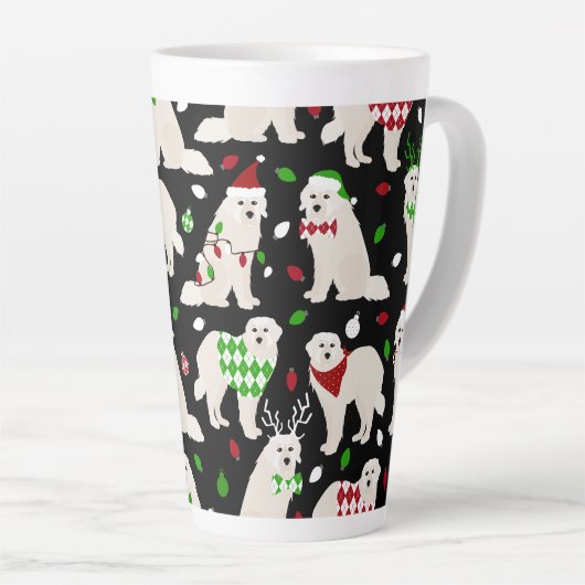 Kerstkoorts Mok Honden latte (Rechterhoek)
