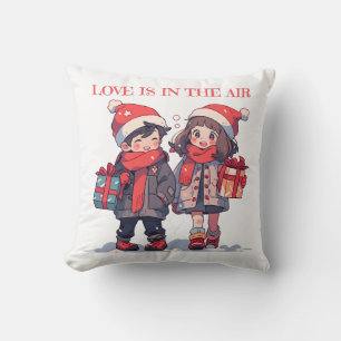 Kerstkoppel - Liefde is in de lucht Kussen