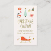 Kerstkorting coupon promotioneel (Voorkant)