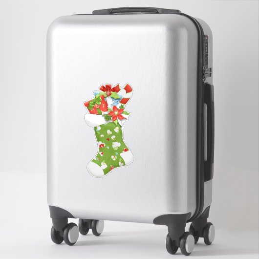 Kerstkous Country Holiday Sticker (Koffer)