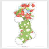 Kerstkous Country Holiday Sticker (Vel)