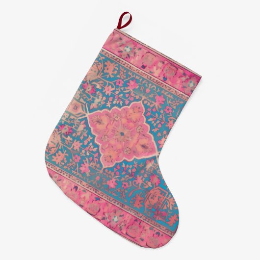 Kerstkous met Perzisch ontwerp Grote Kerstsok (Voorkant (Hangend))