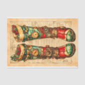 Kerstkous Steampunk Vibe BL3 Decoupage Tissuepapier (Voorkant)