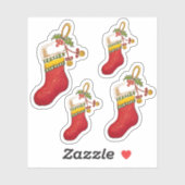 Kerstkous Vinyl gesneden stickers (Vel)