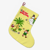 Kerstkous, Zomer Strand Santa Grote Kerstsok (Voorkant (Hangend))