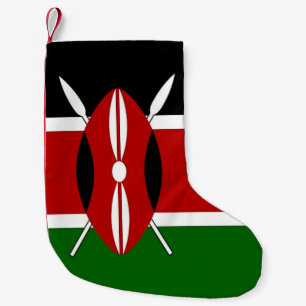 Kerstkousen met de vlag van Kenia Kleine Kerstsok