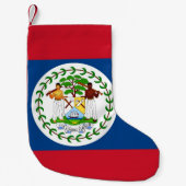 Kerstkousen met vlag van Belize Kleine Kerstsok (Voorkant)