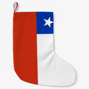 Kerstkousen met vlag van Chili Kleine Kerstsok