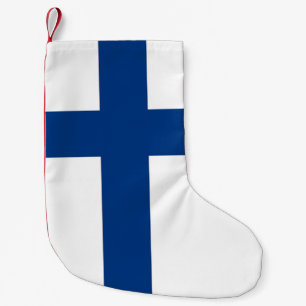 Kerstkousen met vlag van Finland Kleine Kerstsok