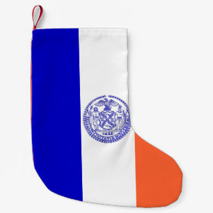 Kerstkousen met vlag van New York City Kleine Kerstsok