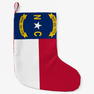 Kerstkousen met vlag van North Carolina Kleine Kerstsok