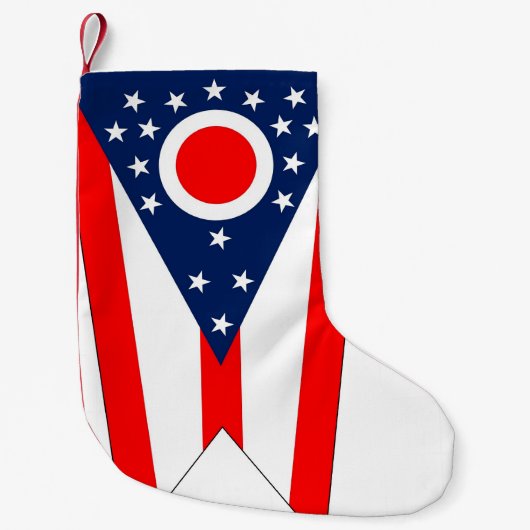 Kerstkousen met vlag van Ohio Kleine Kerstsok (Voorkant)