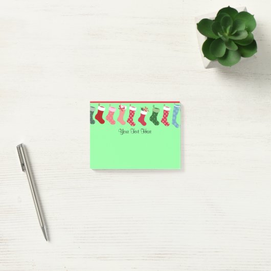 Kerstkousen  Sjabloon Post-it® Notes (Kantoor)