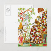 Kerstkousen vullen feestdagenkaart (Voorkant / Achterkant)