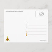 Kerstkousen vullen feestdagenkaart (Achterkant)