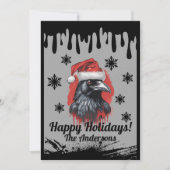 Kerstkraai 3, Vrolijk Kerstfeest! kerstkaart Kaart (Voorkant)