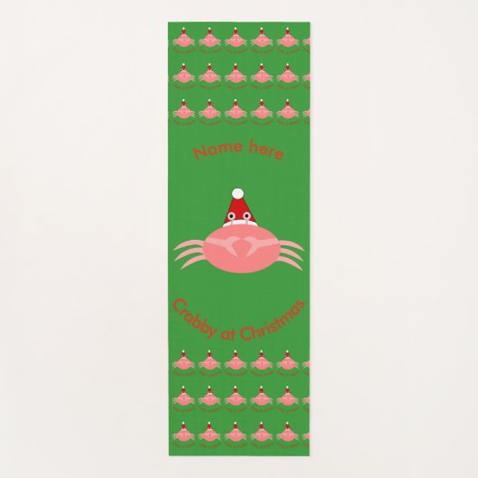 kerstkrab Aangepast Yoga Mat (Voorkant)