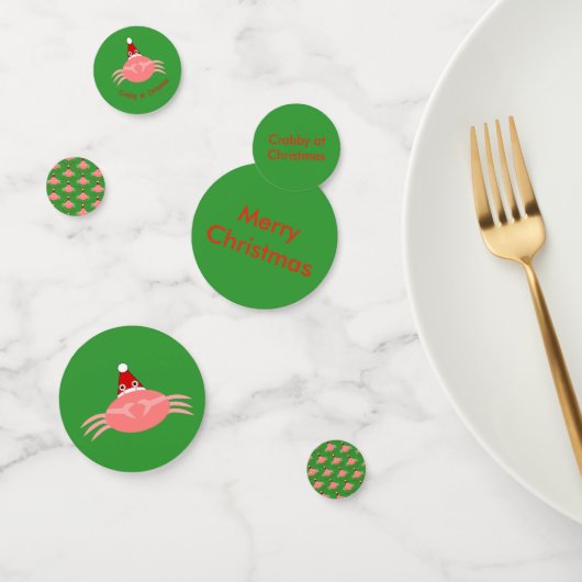 Kerstkrab aangepaste tafel Confetti (Groep)