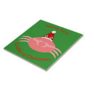 kerstkrab Aangepaste Tegel Tegeltje (Zijkant)