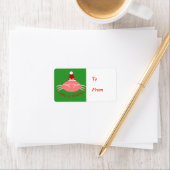 kerstkrab Cadeau Label Etiket (Insitu)