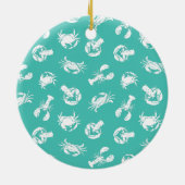 kerstkrab keramisch ornament (Achterkant)