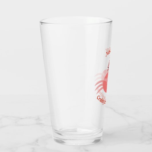 kerstkrab op maat glas (Rechts)