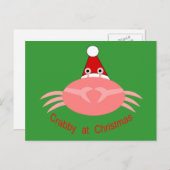 kerstkrab Persoonlijk Briefkaart (Voorkant / Achterkant)